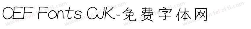CEF Fonts CJK字体转换